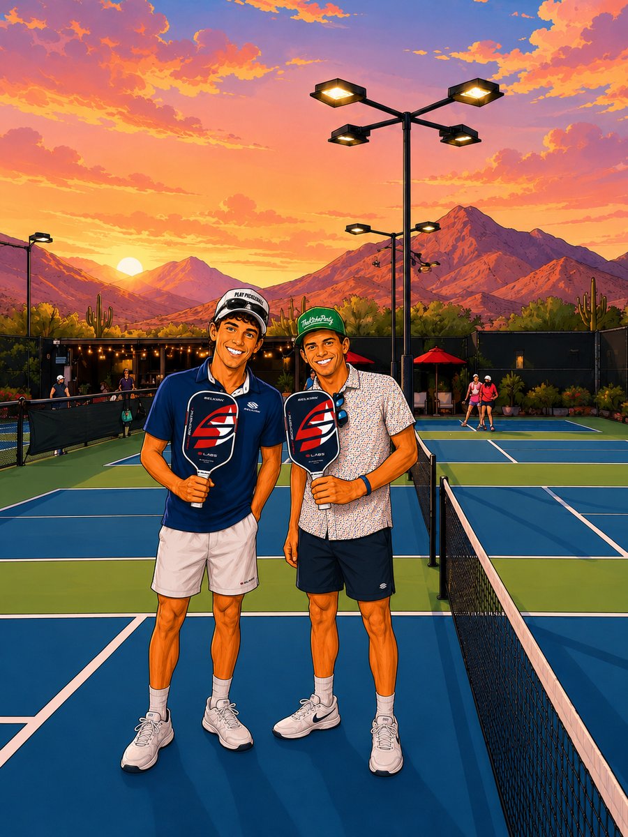 Russell and Gunnar, TheKtchnParty pickleball coaches in Scottsdale, Arizona